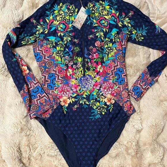 Johnny Was OCEAN DREAMER SURF SHIRT ONE PIECE 2X long sleeve - Picture 5 of 11